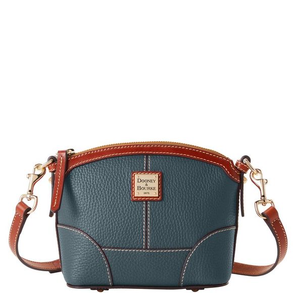 Dooney & Bourke Handbags - Dooney & Bourke Pebble Grain Mini Domed Crossbody Shoulder Bag - Forest